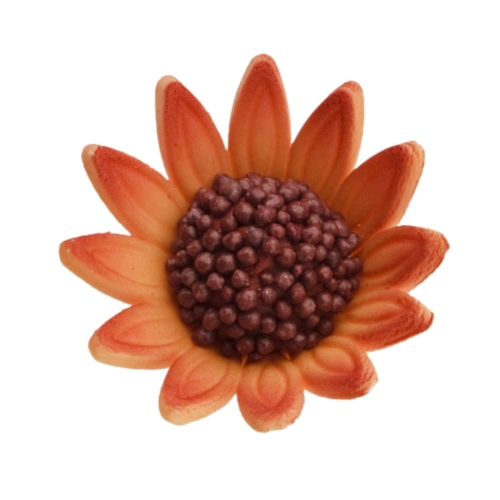 Kwiaty cukrowe na tort Słoneczniki małe 30mm 40szt