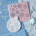 Stempel cukierniczy: płatki śniegu
