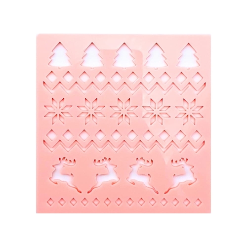 Świąteczny sweterek Stempel do masy cukrowej ramka XL