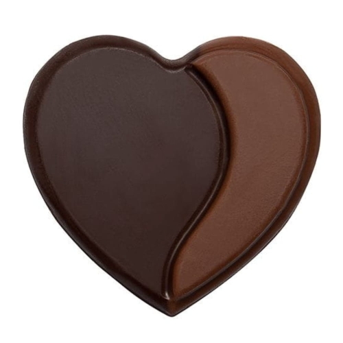 Podwójne serce dekoracja czekoladowa Barbara Decor 240szt