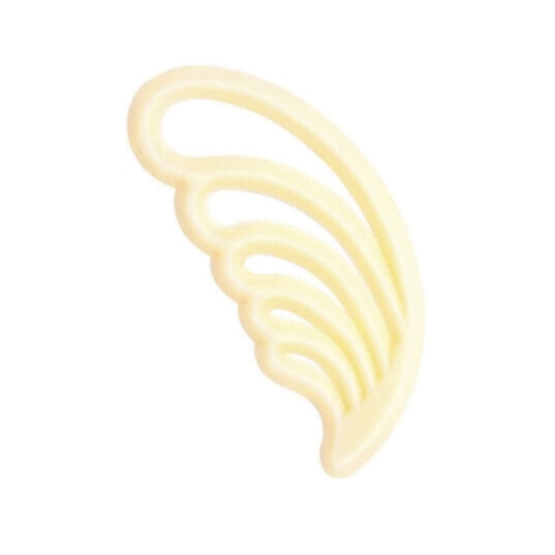 Białe piórka ażurki czekoladowe dekoracje Barbara 450szt