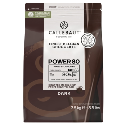 Gorzka czekolada 80% Callebaut Power 80 2,5kg