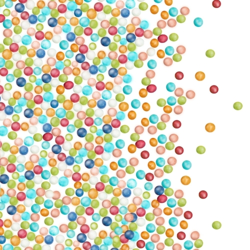 Maczki kolorowe posypka cukrowa Barbara Decor 1,8kg