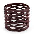 Koszyczek mini dekoracja ażurowa ciemna czekolada 42szt
