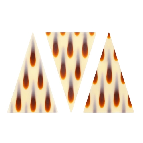 Trójkąty Lacrima czekoladowe dekoracje Marble Art 450szt