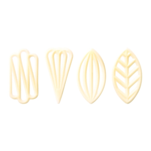 Special białe ażurki czekoladowe dekoracje Barbara 575szt