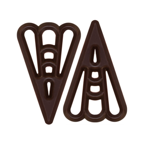 Trójkąty Deserowe ażurki czekoladowe dekoracje Barbara 475szt