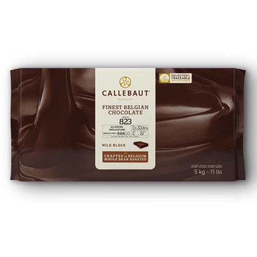 Czekolada mleczna 33,6% Callebaut Receptura 823 Blok 5kg