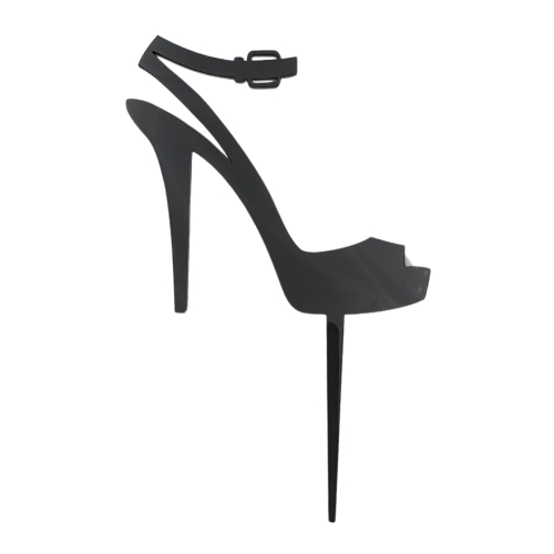 Topper na tort Damski but Szpilka Czarna 12cm