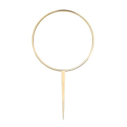 Topper na tort klasyczna Złota obręcz 12cm