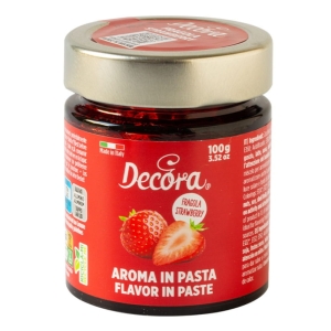 Pasta o smaku truskawkowym Decora 100g
