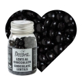 Czarne Lentilki chrupiąca posypka czekoladowa Decora 80g
