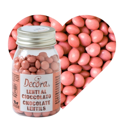 Brzoskwiniowe Lentilki chrupiąca posypka czekoladowa 80g