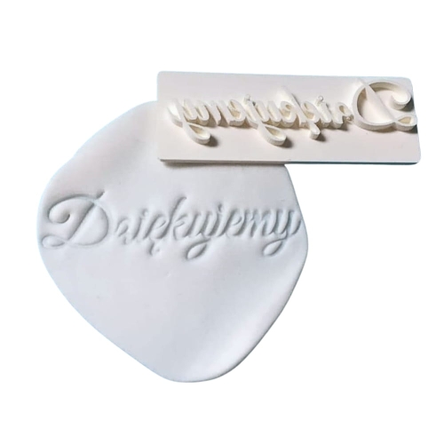 Dziękujemy Stempel do masy cukrowej wersja exclusive 8,5cm