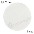 Podkład pod tort Naked Cake biały 9 cm 5szt