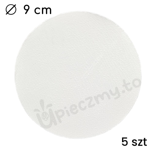 Podkład pod tort Naked Cake biały 9 cm 5szt