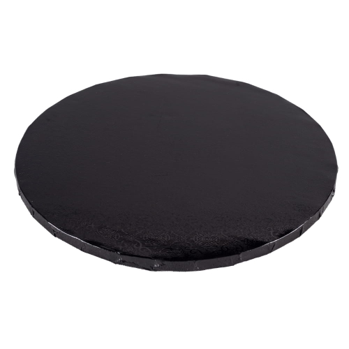 Podkład pod tort gruby 10mm sztywny powlekany Czarny 34cm