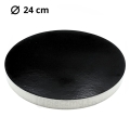Podkład styrodurowy z czarnym krążkiem bardzo gruby fi 24cm