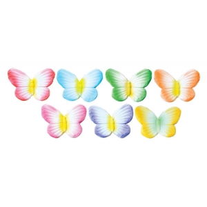 Motylki kolorowe motyle figurki cukrowe na tort 40szt