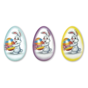 Pisanki z Zajączkiem figurki cukrowe na Wielkanoc 21szt