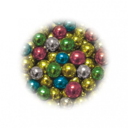 Kolorowe Perełki 4mm błyszcząca posypka cukrowa 60g