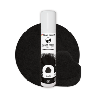 Zamsz w sprayu Food Colours Velvet Czarny 100ml