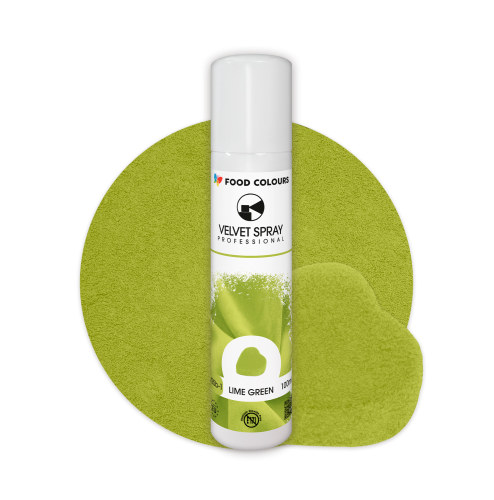 Zamsz w sprayu Food Colours Velvet Limonkowy Zielony 100ml