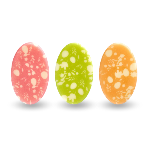 Pisanki wiosenne dekoracja czekoladowa na Wielkanoc 165szt