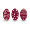 Pisanki fioletowe dekoracja czekoladowa na Wielkanoc 165szt