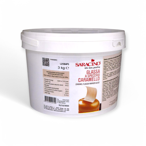 Polewa lustrzana Mirror Glaze Saracino Glazura Karmelowa 3kg