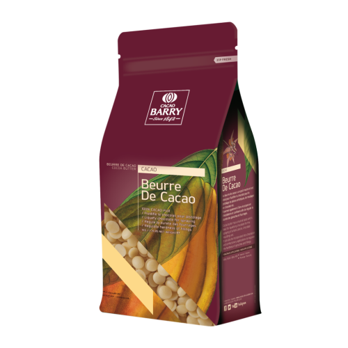 Masło kakaowe naturalne Barry Callebaut pastylki 1kg