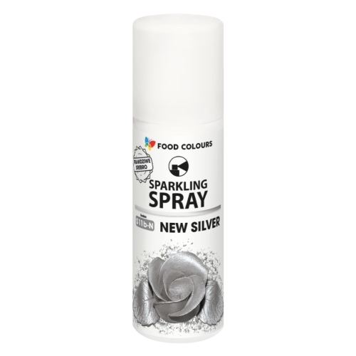 Barwnik spożywczy w sprayu Food Colours nowy Srebrny 50ml