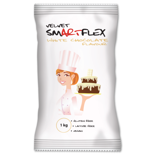 Masa cukrowa Smartflex Velvet o smaku czekolady Biała 1kg