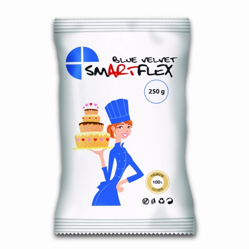 Masa cukrowa na tort Smartflex Colour Velvet Niebieska 250g