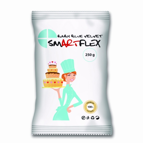 Masa cukrowa na tort Smartflex Colour Velvet Błękitna 250g