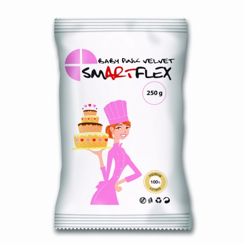 Masa cukrowa na tort Smartflex Colour Velvet Różowa 250g