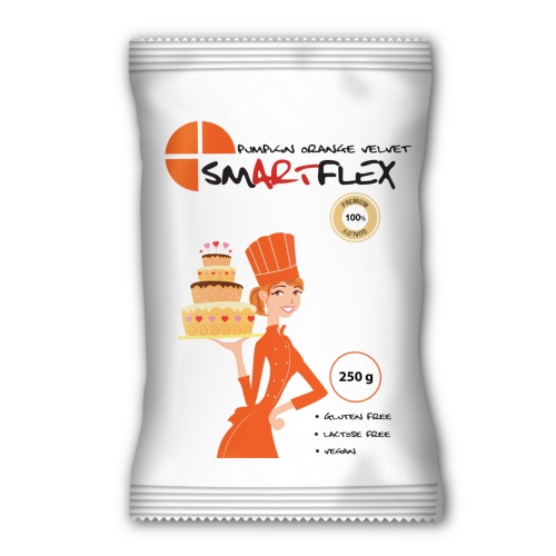 Masa cukrowa na tort Smartflex Colour Velvet Pomarańczowa 250g