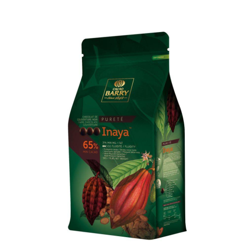 Ciemna czekolada deserowa 65% Inaya Cacao Barry 5kg