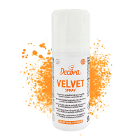 Zamsz spożywczy w sprayu Pomarańczowy Decora Velvet 100ml