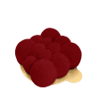 Zastosowanie jadalnego zamszu Velvet Burgundy