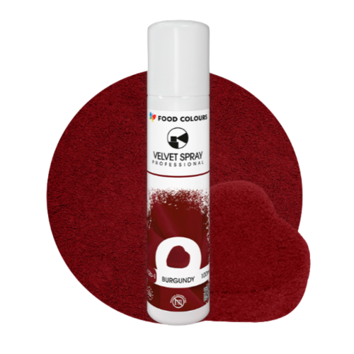 Zamsz w sprayu Food Colours Velvet Bordowy 100ml