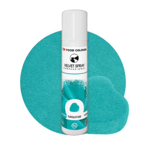 Zamsz w sprayu Food Colours Velvet Turkusowy 100ml