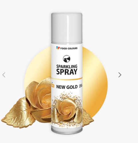 Barwnik spożywczy w sprayu Food Colours Złoty 250ml