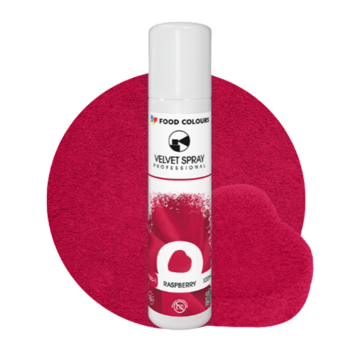 Zamsz w sprayu Food Colours Velvet Malinowy Różowy 100ml