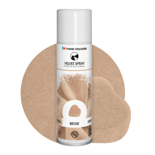 Zamsz w sprayu Food Colours Velvet Beżowy 250ml