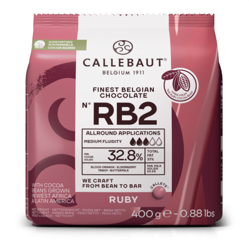 Czekolada Ruby 32,8% Callebaut Receptura RB2 400g