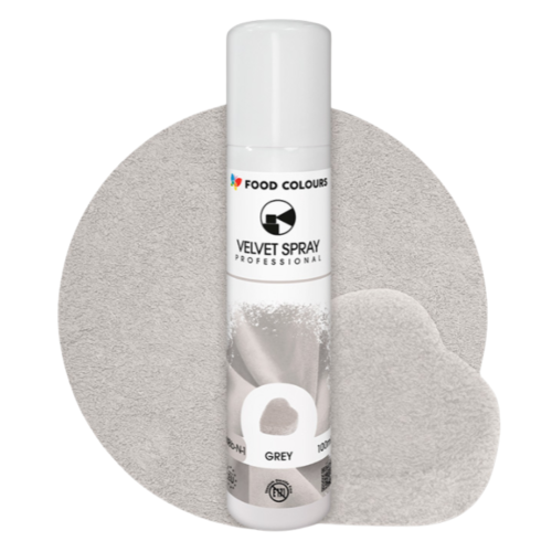 Zamsz w sprayu Food Colours Velvet Szary 100ml