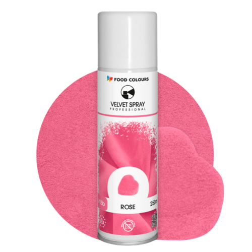 Zamsz w sprayu Food Colours Velvet Różany Różowy 250ml