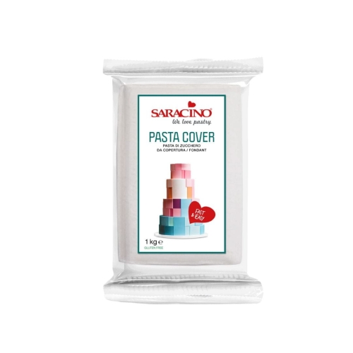 Masa cukrowa na tort Saracino Pasta COVER TOP biała 1kg