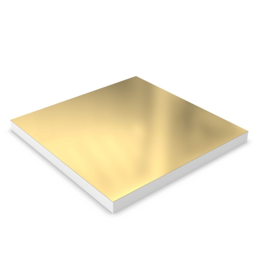 Podkład pod tort prostokątny styrodur gruby Złoty 30x30cm